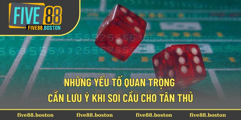 Những yếu tố quan trọng cần lưu ý khi soi cầu cho tân thủ