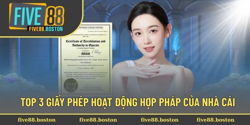 Giấy Phép Hoạt Động 3 Top 3 giấy phép hoạt động hợp pháp của nhà cái